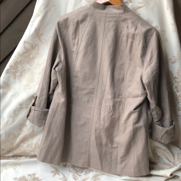 Coldwater Creek Khaki Utility Jacket - Picture 7 of 9